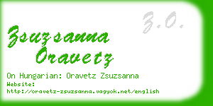 zsuzsanna oravetz business card